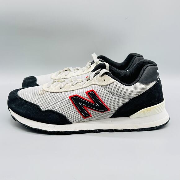 New Balance Shoes Men 10 White Black Red 515 Retro Mesh Running Athletic Sneaker - Picture 5 of 12